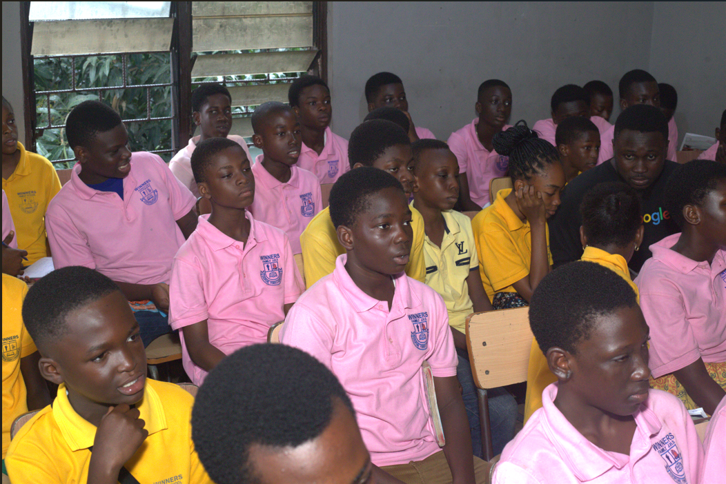 Students in a group
