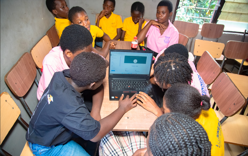Students brainstorming