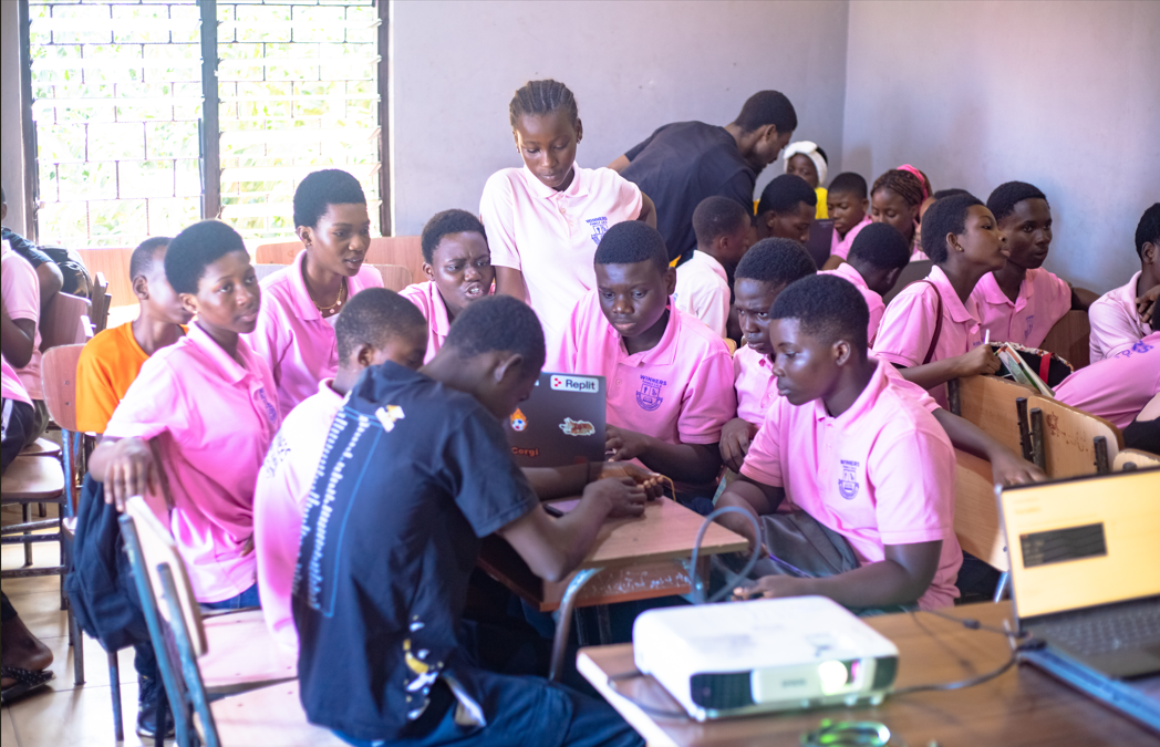Students brainstorming